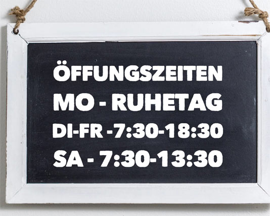 neue Öffnungszeiten